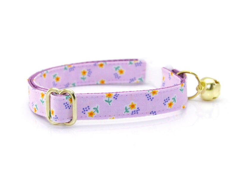 Lavender Cat Collar lyra Light Purple Floral Etsy