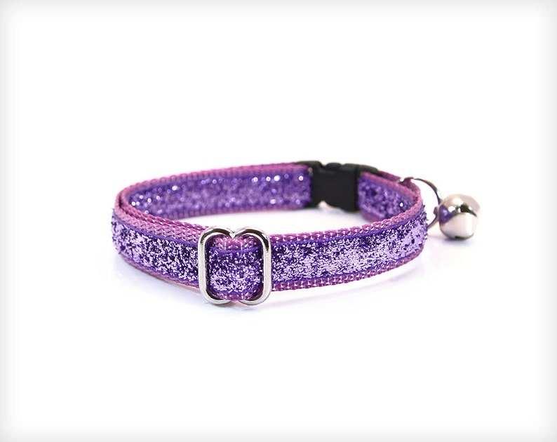 Sparkly Cat Collar pixie Lavender Purple Etsy
