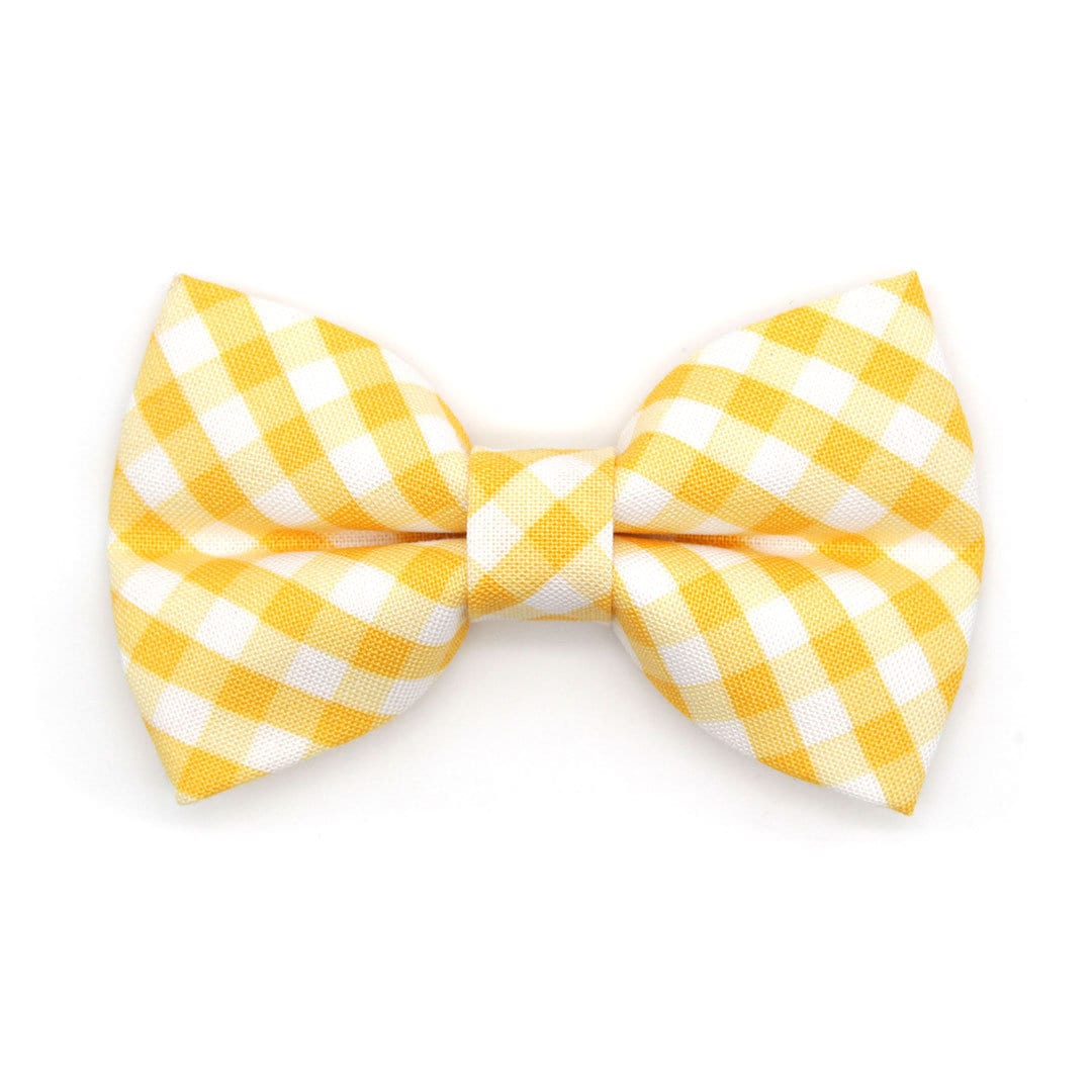 yellow gingham tie