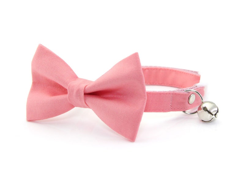 Cat Bow Tie color Collection Coral Pink Cat Etsy