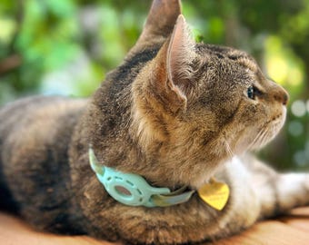 Airtag Cane Collare Supporto Stouchi TPU Air Tag Custodia protettiva compatibile con Apple Airtags Design magnetico per collare per cane e gatti Pettorine/animali domestici Collare/animali vestiario