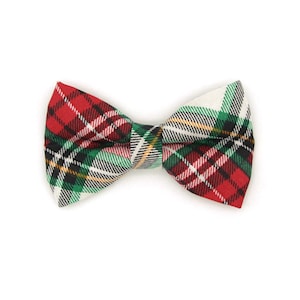 Bow Tie Cat Collar Set Birchwood Christmas Plaid Cat Collar w/ Matching Bow / Holiday Cat Gift / Cat, Kitten Small Dog Sizes image 3