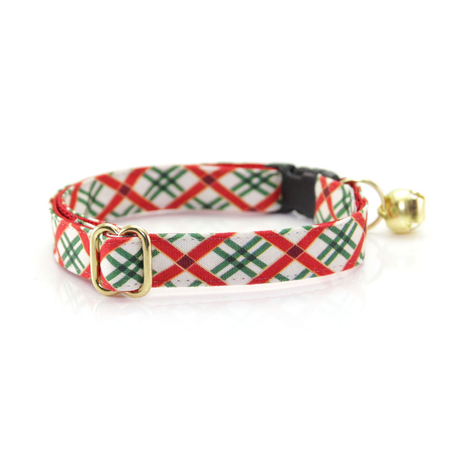 Christmas Cat Collar holiday Road Red & Green Etsy