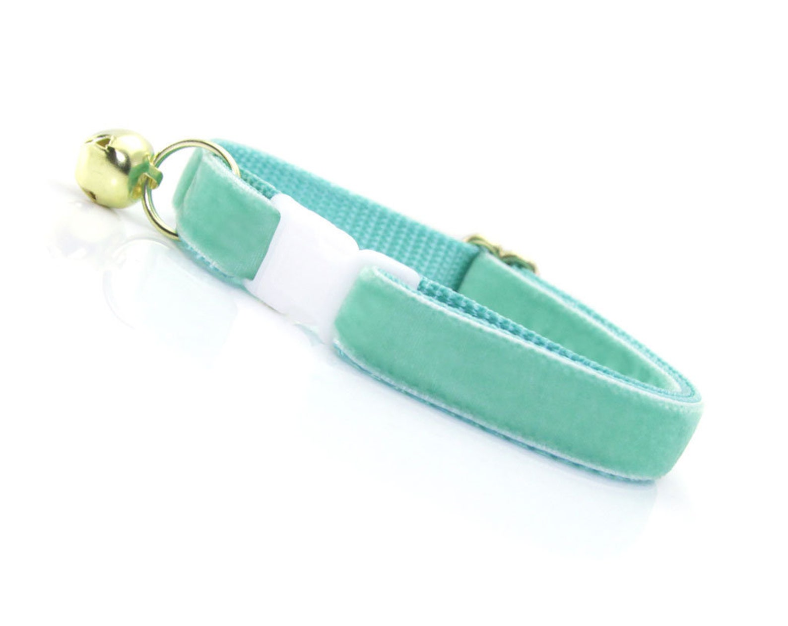 Cat Collar velvet Mint Robin's Egg Cat Etsy