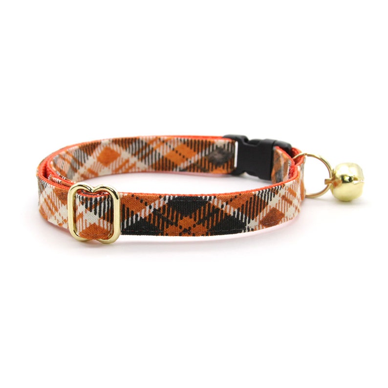 Bow Tie Cat Collar Set ember Black & Orange Etsy