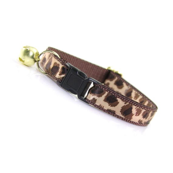 leopard print cat collar