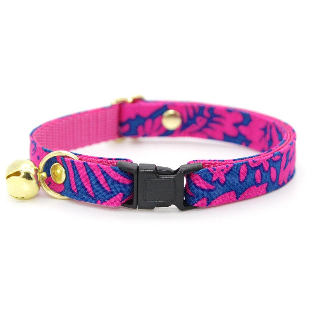 5 Katzenhalsbänder Mit Glöckchen – Verstellbar 18-30 Cm, Sommer-Frucht-Design (Erdbeere, Wassermelone, …)