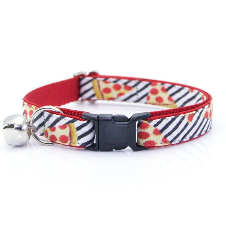 Pizza Cat Collar pizza Party Black & White Etsy