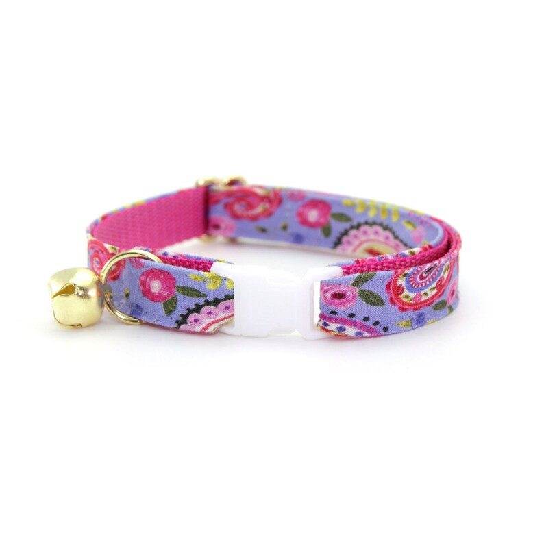 Cat Collar Flower Set Paisley Girl Etsy