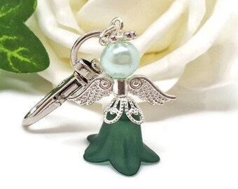 Green Angel Bag Charm