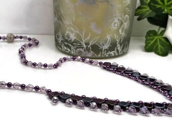 Purple St Petersburg Tila Necklace