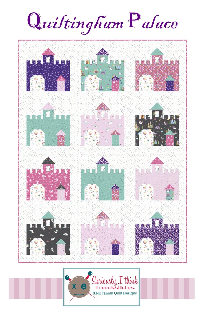 Quiltingham Palace Castle Quilt Pattern by Kelli Fannin Quilt Etsy