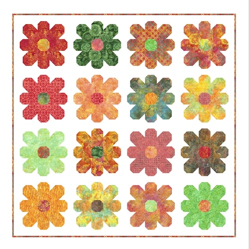 Folk Flower Quilt Pattern Designed by Anna Maria Horner Etsy