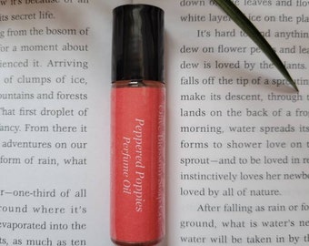 Peppered Poppies Perfume Oil | Roll On Perfume | Handmade Perfume | Women's Perfume | Poppy Perfume Roller