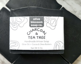 Charcoal & Tea Tree Facial and Body Soap