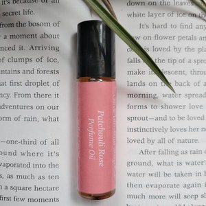Patchouli Rose Perfume Oil | Handcrafted Scent | Luxe Roll On | Dark Patchouli | Rose Geranium | Natural Fragrance