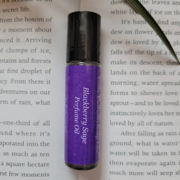 Blackberry Sage Perfume Oil | Roll On Perfume | For Women | Gift for Her | Handmade Perfume | Fruity Perfume Roller