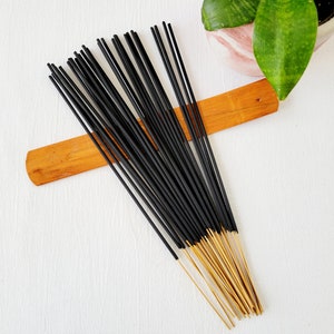 11 Inch Incense Sticks, Hand Dipped Bamboo Charcoal