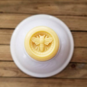 Solid Lotion Bar in Tin Beeswax Lotion Bar Gift Under 10 Body Butter Bar Shea and Cocoa Butters Jojoba and Avocado Oils image 2