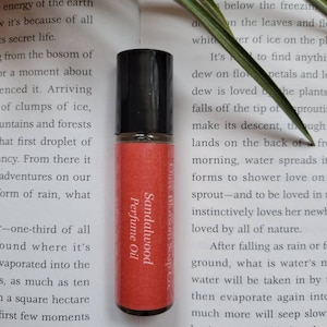 Sandalwood Perfume Oil | Roll On Perfume | Unisex Perfume | Handmade Perfume | Fragrance Oil Roller Ball Perfume