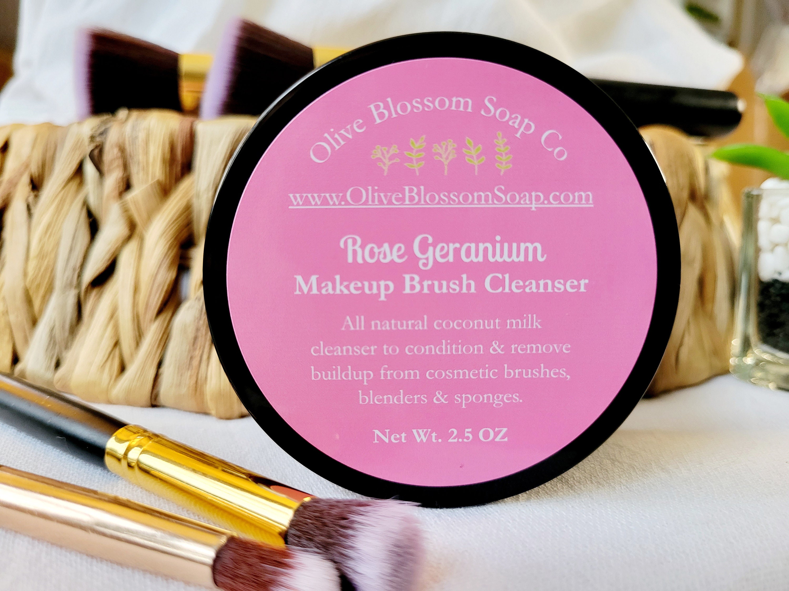 Rose Geranium Makeup Brush Cleaner 