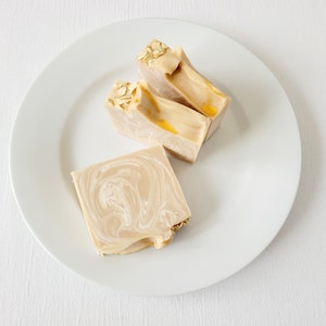 Oatmeal Milk & Honey Soap, Handmade Cold Process Vegan and Palm Oil Free Bar for Hands and Body