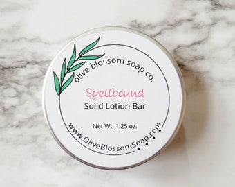 Spellbound Solid Lotion Bar - Moisturizer - Natural Lotion - Zero Waste Lotion - Beeswax Lotion Bar