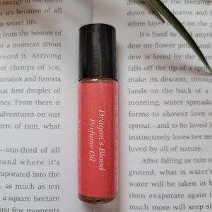 Dragon&#39;s Blood Perfume Oil | Roll On Perfume | Unisex Perfume | Handmade Perfume Roller