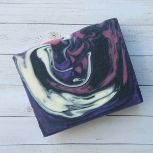 Black Raspberry Vanilla Soap, Handmade Cold Process Bar, Vegan and Palm Free