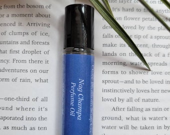 Nag Champa Perfume Oil | Roll On Perfume | Unisex Perfume | Handmade Perfume | Perfume Oil | Fragrance Roll On | Incense Roller