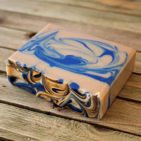 Nag Champa Soap, Handmade Cold Process Vegan and Palm Oil Free Bar for Hands and Body