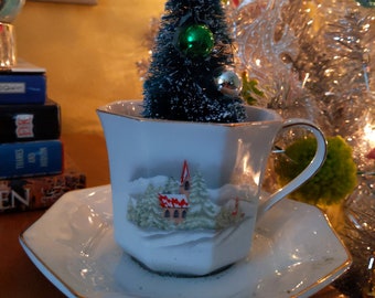 Tea Cup Christmas Tree