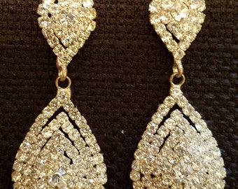 Vintage Rhinestone Earrings