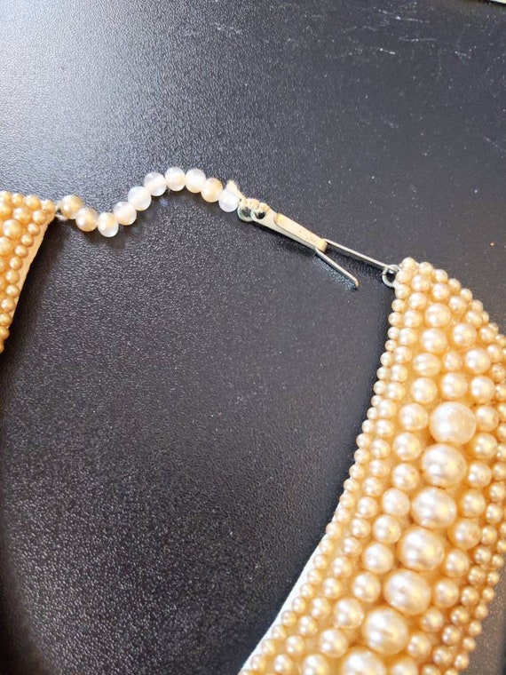 Vintage Pearl Choker Necklace - image 4