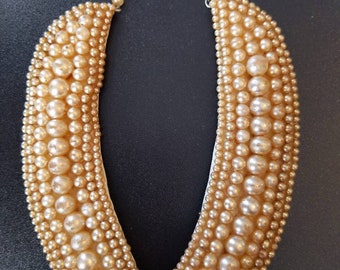 Vintage Pearl Choker Necklace