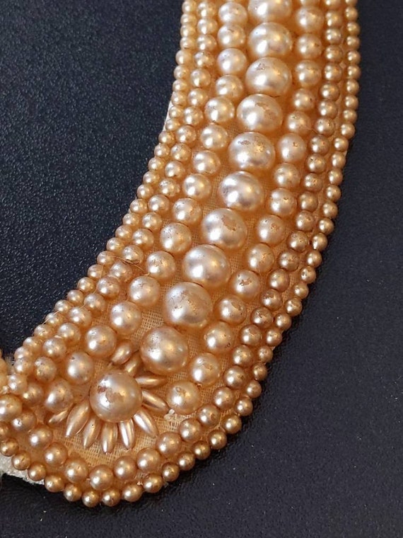 Vintage Pearl Choker Necklace - image 3