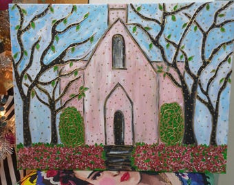 The Pink Chapel Painting