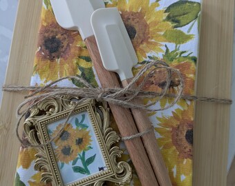 Sunflower Gift Set... Client Gift... Housewarming Gift