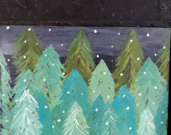 Christmas Tree Painting