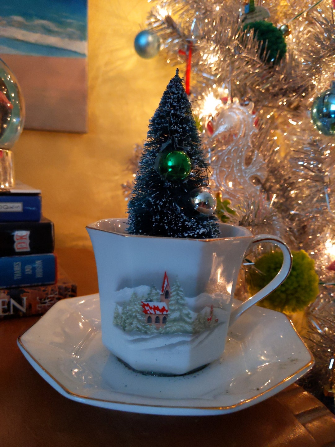 Tea Cup Christmas Tree Etsy