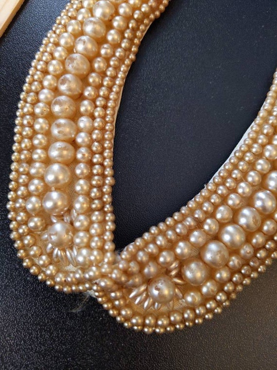 Vintage Pearl Choker Necklace - image 2