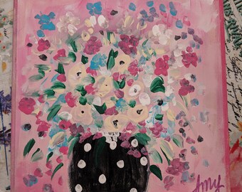 REDUCED Summer Flowers Painting