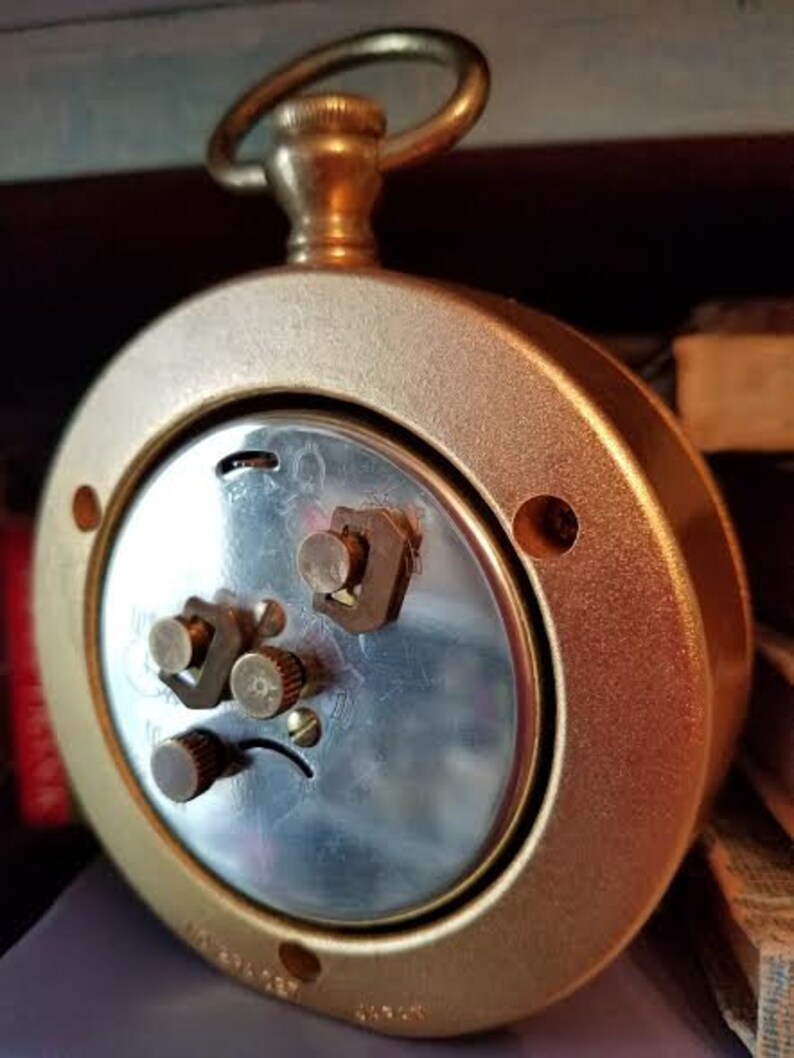 Bulova Japan Brass Pendant Clock Etsy