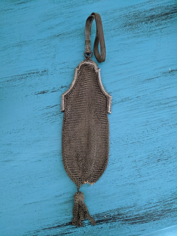 Antique Mesh Metal Purse