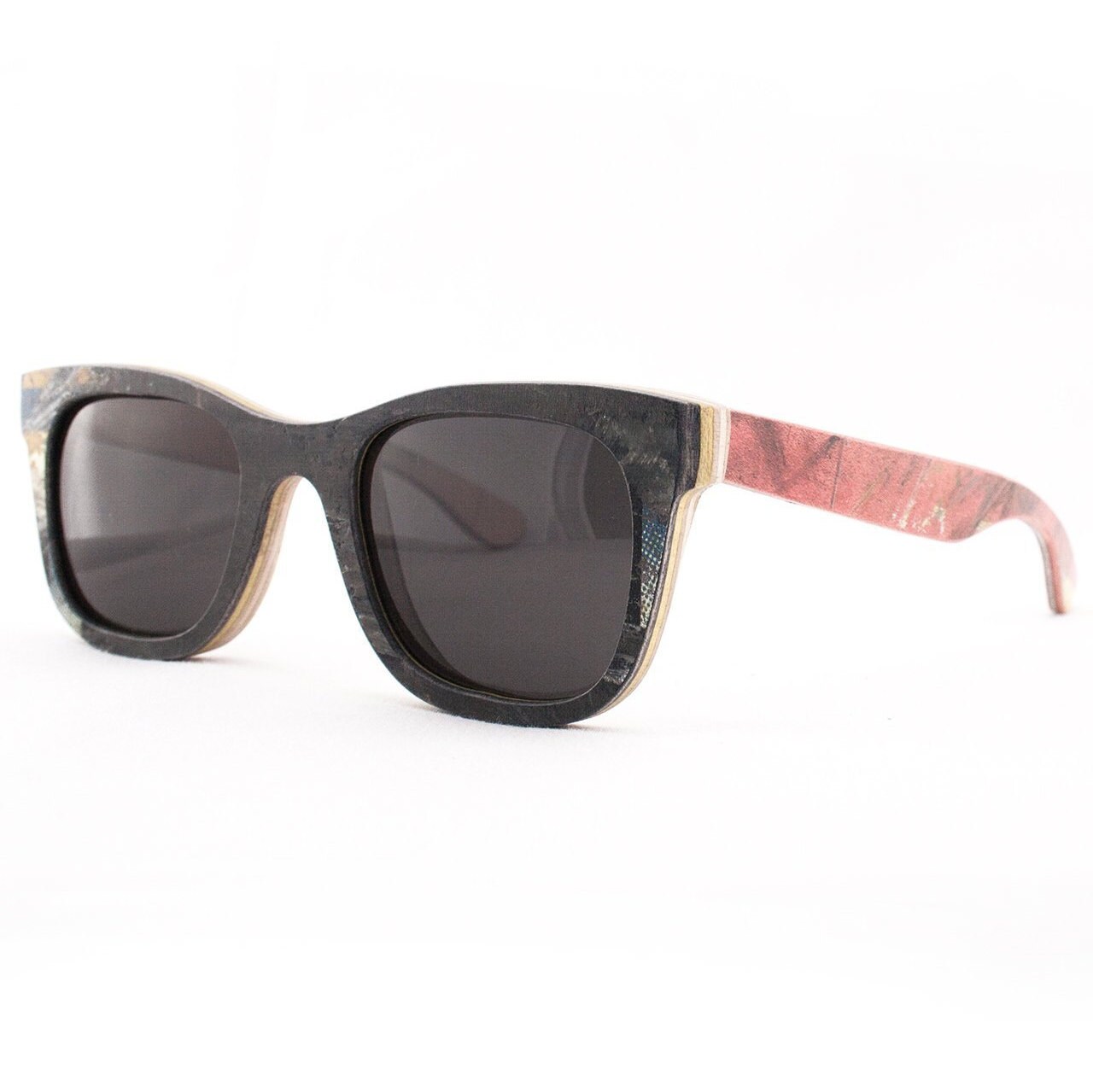 recycled skateboard sunglasses
