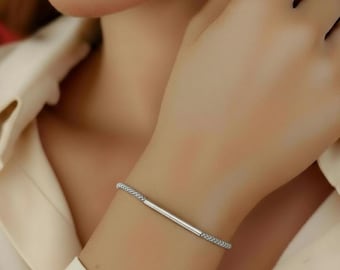 黄色の繊細なビーズブレスレット、ビーズブレスレット、シンプルな