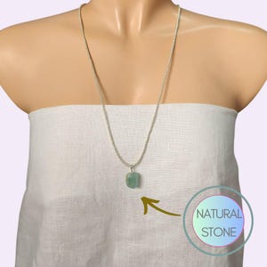 Aquamarin Boho Halskette, lange Boho echte Aquamarin Edelstein Halskette, Geburtsstein Halskette, für Frauen, für Männer