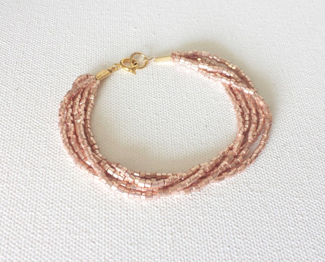 Etsy rose gold bracelet Clearance
