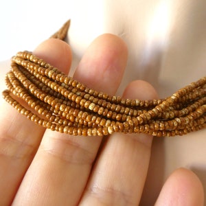 brown seed bead necklace, Boho Necklaces - Gifts for Women , bohemian necklace, brown jewelry image 3