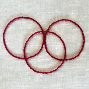 Sierlijke granaatkralenarmbanden, stretch, kastanjebruin, elastische stapelarmband, cadeaus voor hem